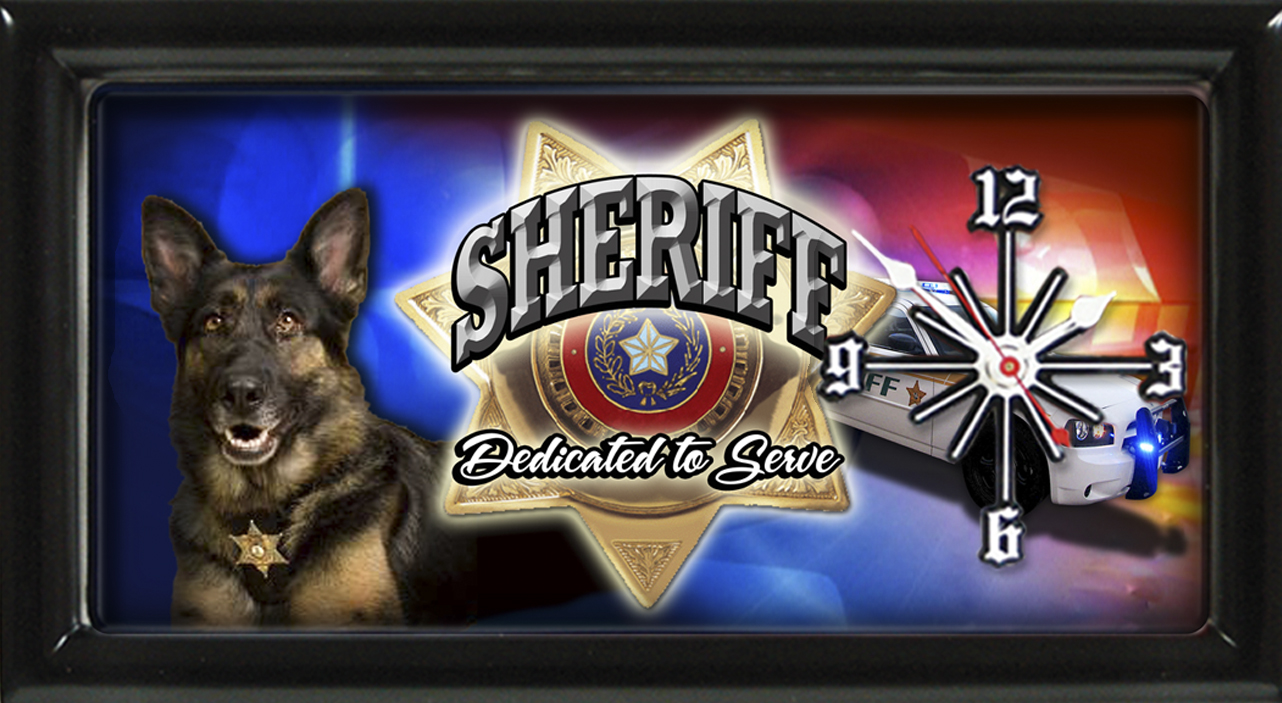 Clock - Sheriff Dedicated to Serve