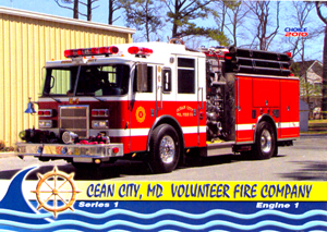 Ocean City, MD Volunteer FD Trading Card Set- Series 1
