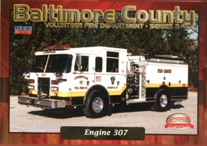 Baltimore County FD Trading Card Set- Series 3