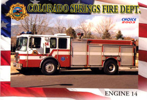 Colorado Springs FD Trading Card Set- Series 1