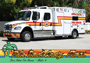 Palm Beach County,FL FD Trading Card Set