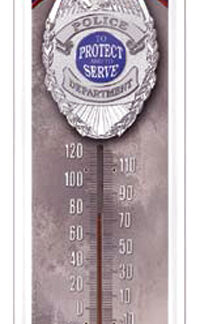 Thermometer - Real Heroes Police Protect & Serve