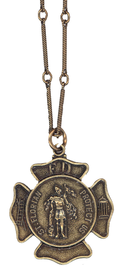 Necklace - St. Florian 26 Inch Chain