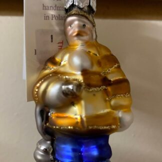 Ornament - Small Traditional Firefighter, Glass