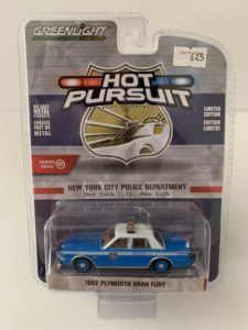 1982 Plymouth Gran Fury NYPD New York NYC Police Car 1:64 Scale Diecast Model 