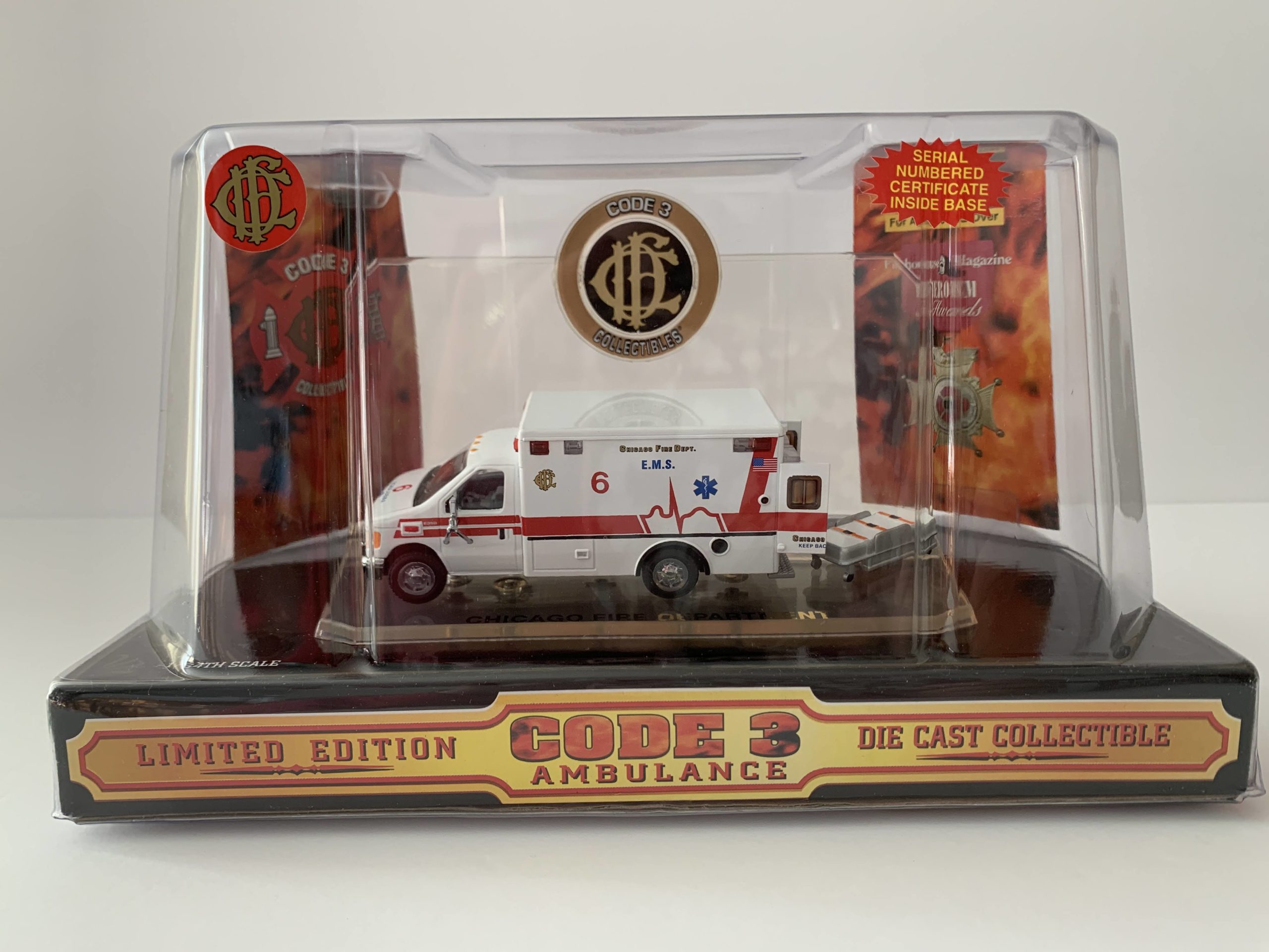 Chicago Illinois  Fire Department  Old School Ambulance Decals  1:64 