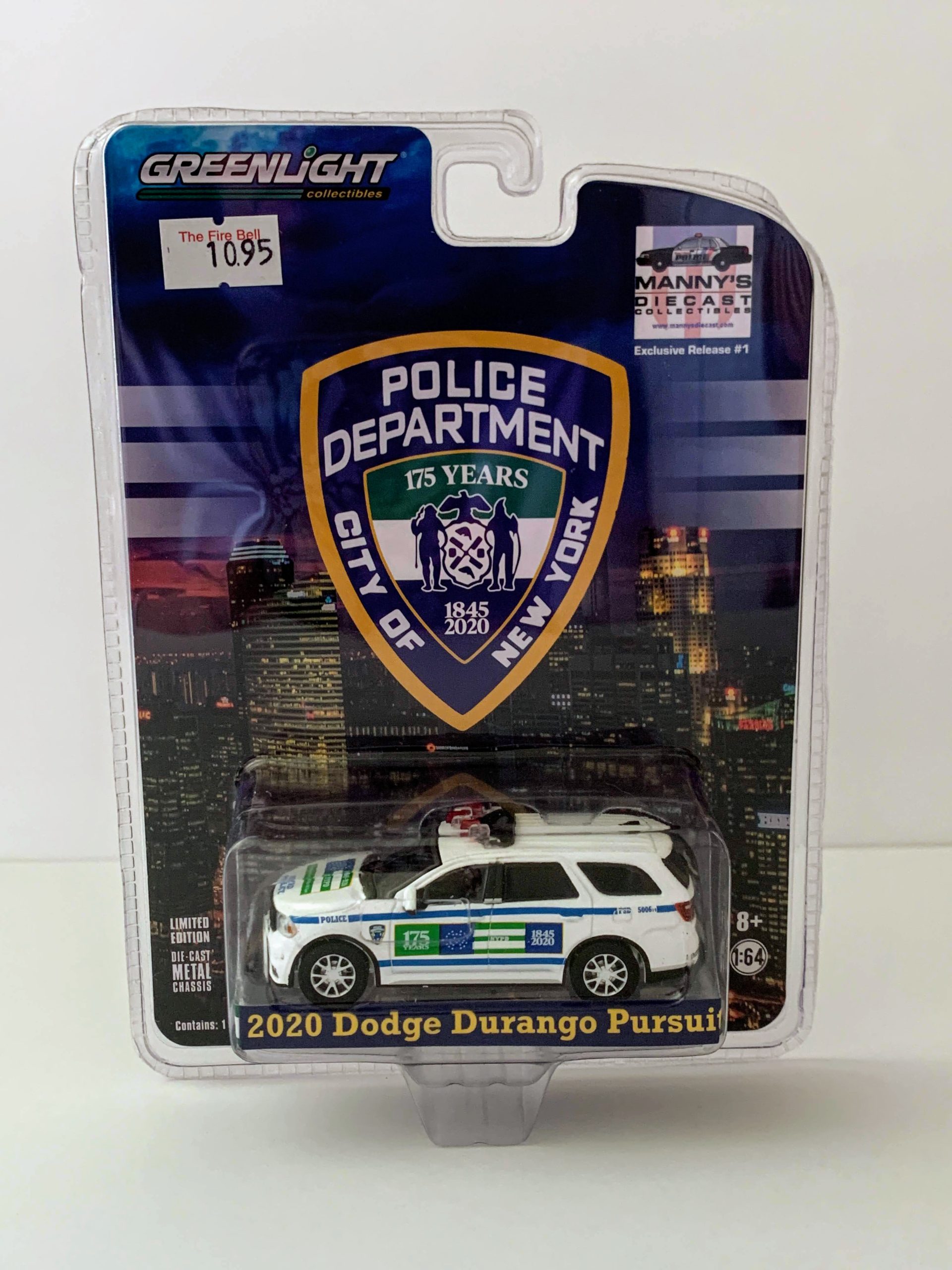 Greenlight 1/64 NYPD New York City Police Anniversary Dodge Durango 51375 