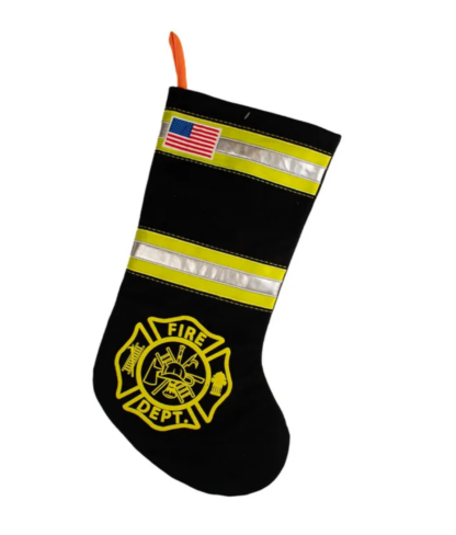Firefighter's Boot Christmas Stocking