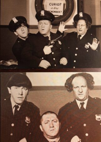 Three Stooges Police Postcard Set of 2