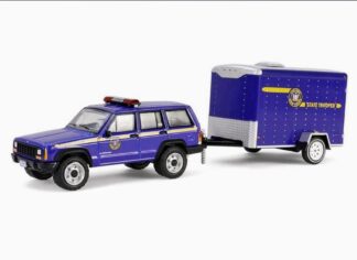 Jeep Cherokee 2001 with Cargo Trailer New York State Police