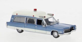Cadillac 1966 Miller Meteor Ambulance, Blue and White