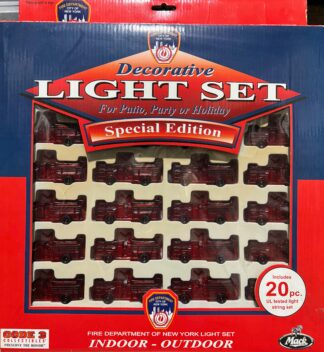Code 3 - FDNY Vintage Mack Fire Engine Christmas String Lights