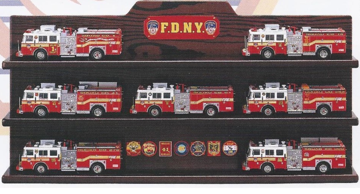 Code 3 - FDNY Squad Set with Display Shelf