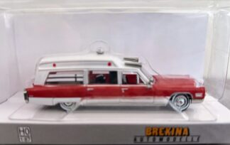 Cadillac 1966 Miller Meteor Ambulance, Red and White