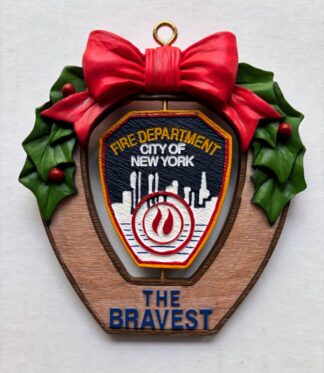 Code 3 - Christmas Ornament 2000 FDNY Shield