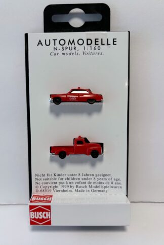 1950 Fire Chief Car and Pick Up Truck , Set of Two