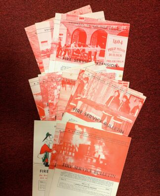 Vintage U of Maryland Bulletin Collection Fire Service Extension